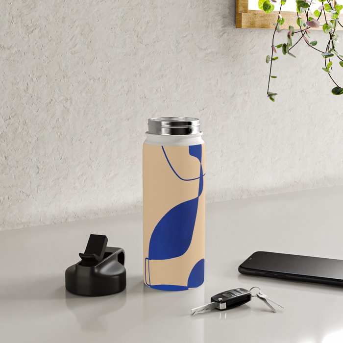 Modern Abstract Minimal Shapes 207 Water Bottle Gallery Image 4