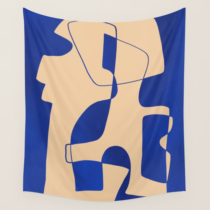 Modern Abstract Minimal Shapes 207 Wall Tapestry Gallery Image 1