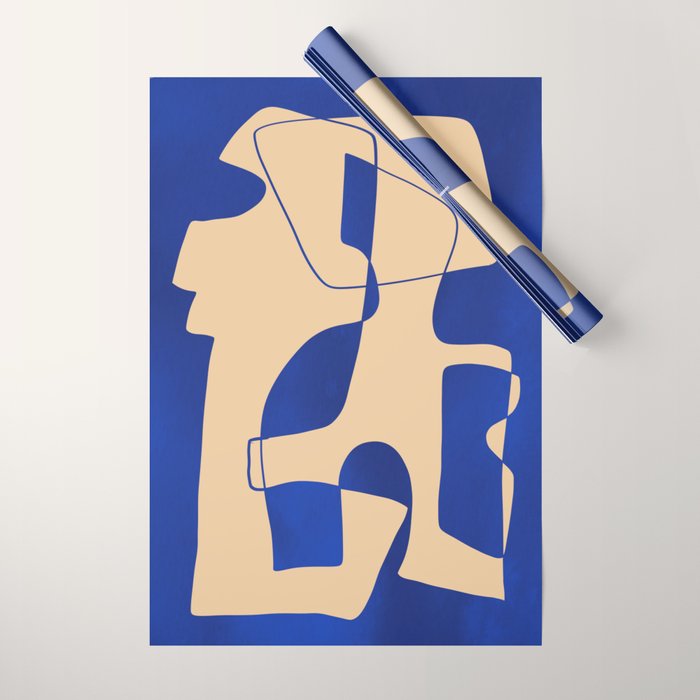 Modern Abstract Minimal Shapes 207 Wrapping Paper Gallery Image 1
