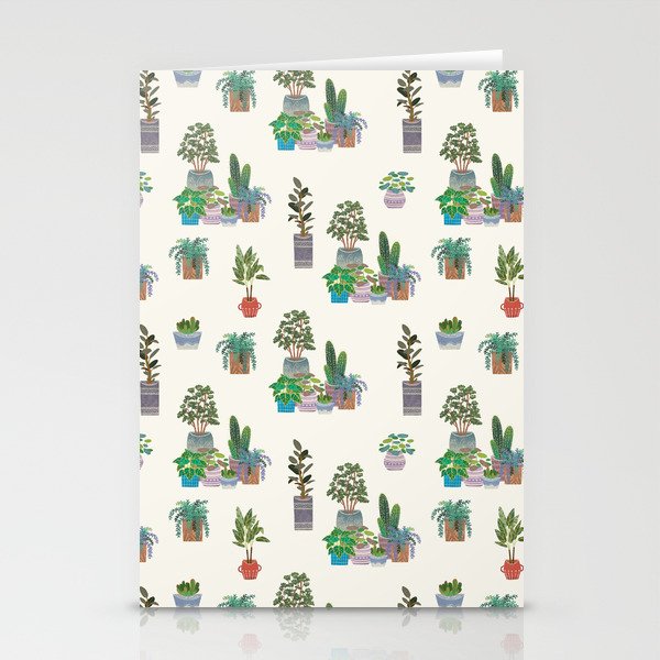 Ivory Background Plant Love Art Print Pattern Stationery Card Gallery Image 2