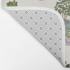 Ivory Background Plant Love Art Print Pattern Bath Mat Gallery Image 2
