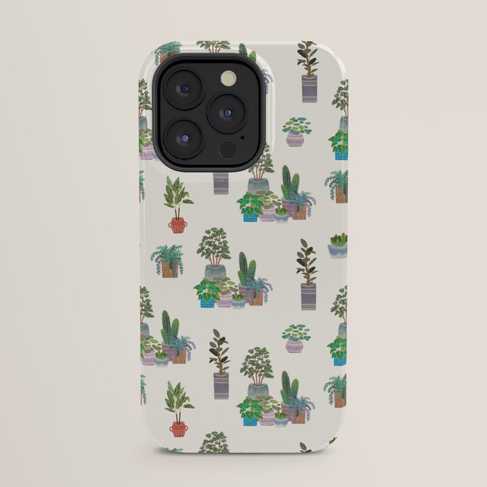Ivory Background Plant Love Art Print Pattern iPhone Case Gallery Image 23