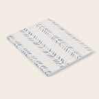 French blue ecru linen grain sack Notebook Gallery Image 2