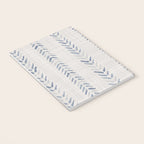 French blue ecru linen grain sack Notebook Gallery Image 3