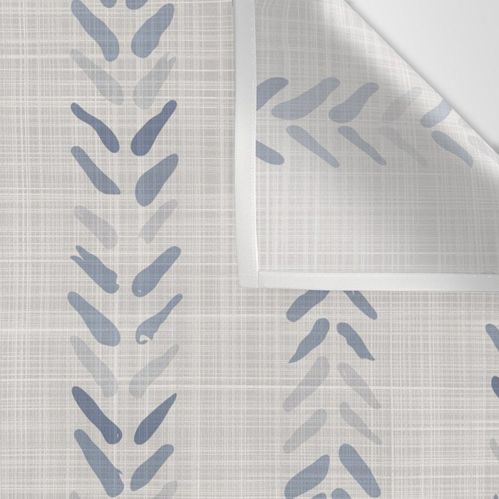 French blue ecru linen grain sack Wall Tapestry Gallery Image 3