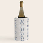 French blue ecru linen grain sack Wine Chiller Gallery Image 1