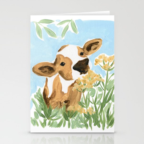 Baby Cow Stationery Card Gallery Image 2