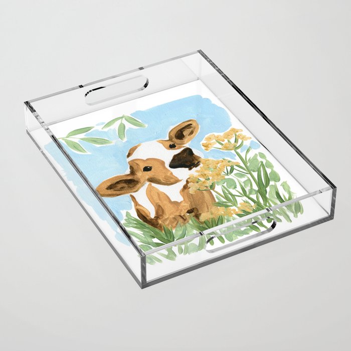 Baby Cow Acrylic Tray Gallery Image 1