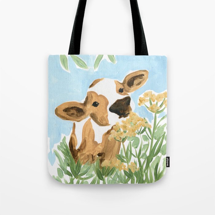 Baby Cow Tote Bag Gallery Image 1