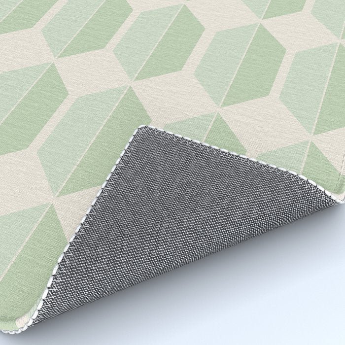 Hexagonal Pattern VI Soft Green Rug Gallery Image 4