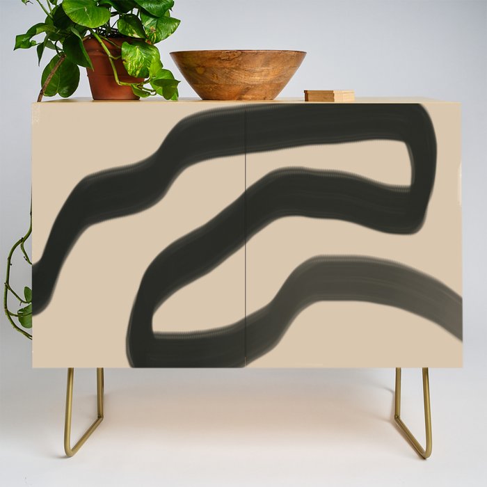 Minimal abstract line Credenza Gallery Image 1