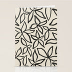 Abstract Brushed Line Art Florals Stationery Card Gallery Image 2