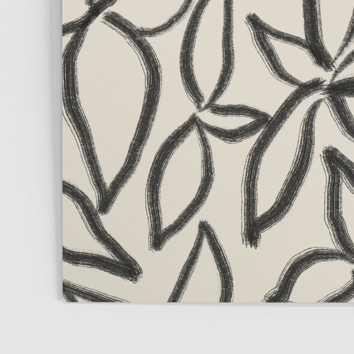 Abstract Brushed Line Art Florals Poster Gallery Image 3