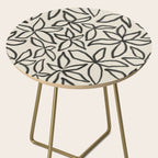 Abstract Brushed Line Art Florals Side Table Gallery Image 2