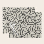 Abstract Brushed Line Art Florals Placemat Gallery Image 1