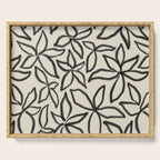 Abstract Brushed Line Art Florals Serving Tray Gallery Image 1