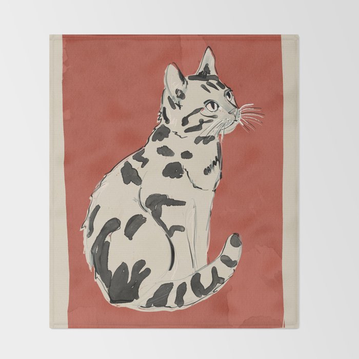 Cat 16 Throw Blanket Gallery Image 2
