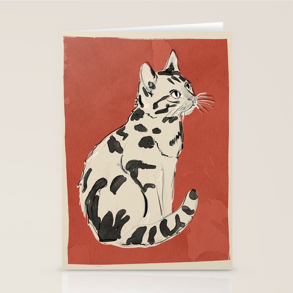 Cat 16 Stationery Card Gallery Image 2