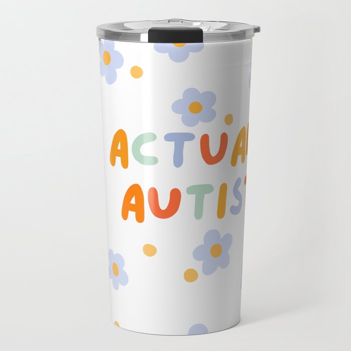 Actually Autistic  Travel Mug Gallery Image 1
