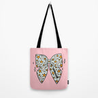 Cancer Zodiac Bow Tote Bag Gallery Image 2