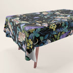 Crystals Moth Mushrooms Tablecloth Gallery Image 1
