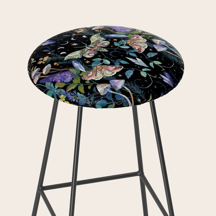 Crystals Moth Mushrooms Stool Gallery Image 2