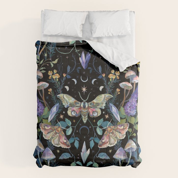 Crystals Moth Mushrooms Comforter Gallery Image 6