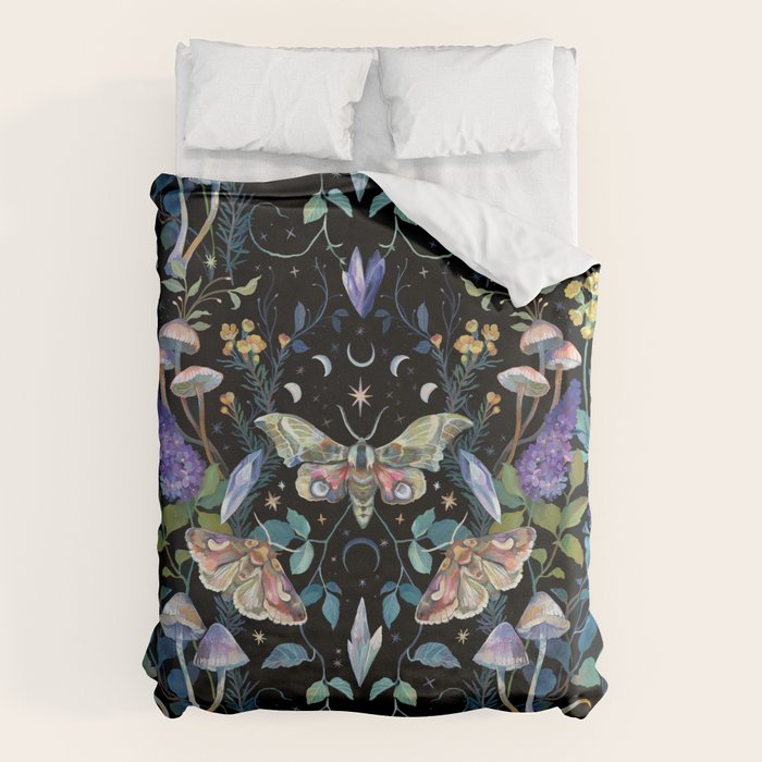Crystals Moth Mushrooms Duvet Cover Gallery Image 6