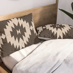 Southwestern Minimalism XXV - Mocha Brown Pillow Sham Gallery Image 2
