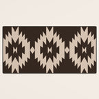 Southwestern Minimalism XXV - Mocha Brown Desk Mat Gallery Image 3