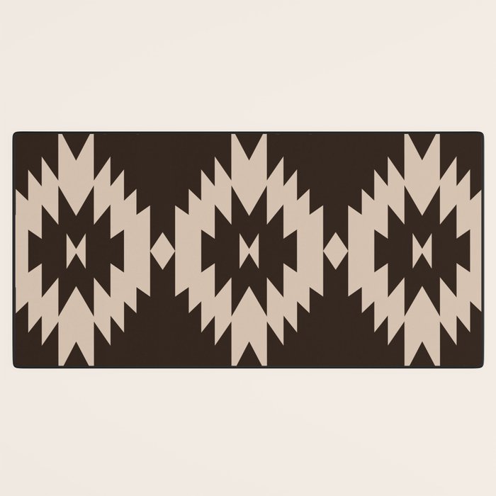 Southwestern Minimalism XXV - Mocha Brown Desk Mat Gallery Image 3