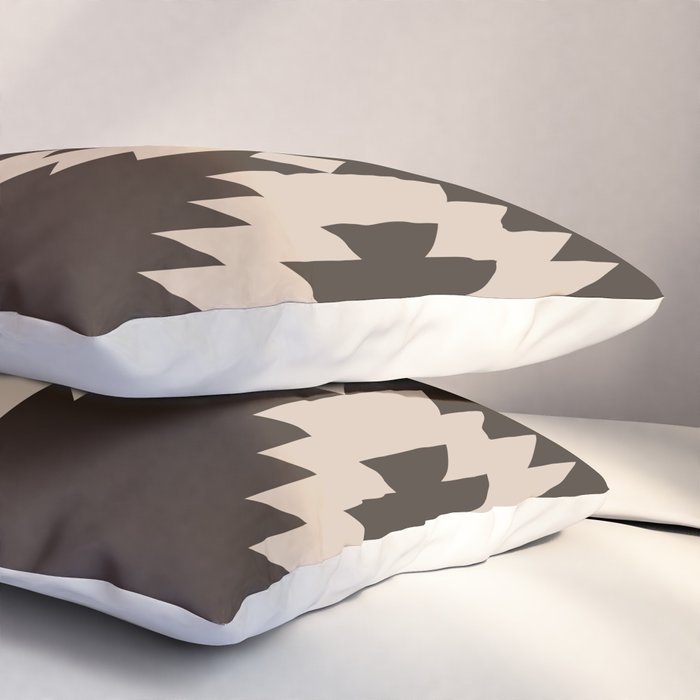 Southwestern Minimalism XXV - Mocha Brown Pillow Sham Gallery Image 3