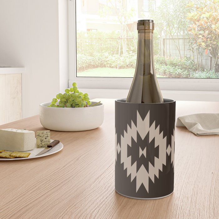 Southwestern Minimalism XXV - Mocha Brown Wine Chiller Gallery Image 4