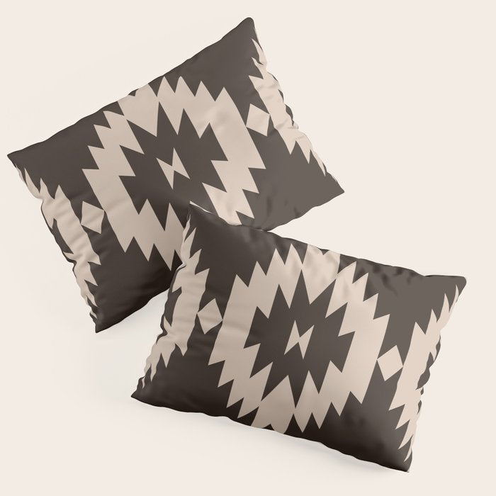 Southwestern Minimalism XXV - Mocha Brown Pillow Sham Gallery Image 3