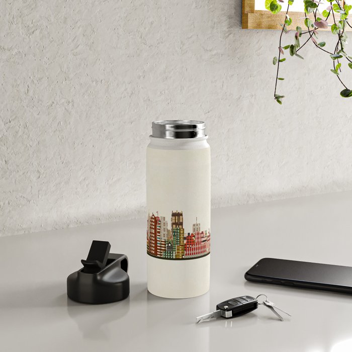 detroit skyline Water Bottle Gallery Image 5