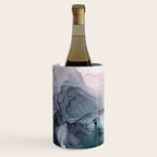 Blush and Paynes Gray Flowing Abstract Reflect Wine Chiller Gallery Image 3