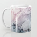 Blush and Paynes Gray Flowing Abstract Reflect Coffee Mug Gallery Image 3