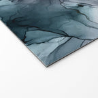 Blush and Paynes Gray Flowing Abstract Reflect Welcome Mat Gallery Image 2