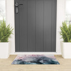 Blush and Paynes Gray Flowing Abstract Reflect Welcome Mat Gallery Image 3