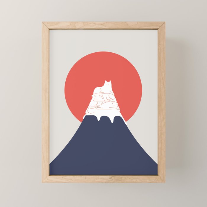 Cat Landscape 30 Mini Art Print Gallery Image 1