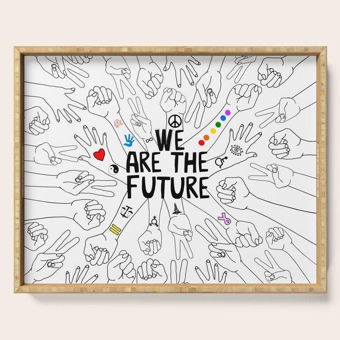 We Are The Future Tattoos Part 1 Serving Tray Gallery Image 1