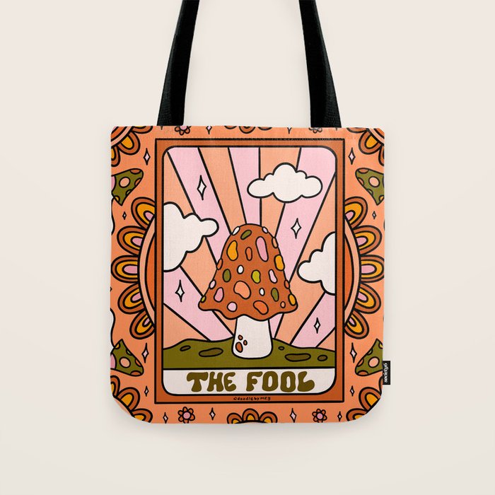 0. The Fool Mushroom Tote Bag Gallery Image 1