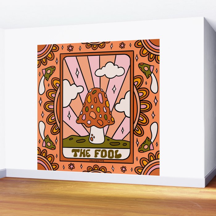 0. The Fool Mushroom Wall Mural Gallery Image 2