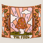 0. The Fool Mushroom Wall Tapestry Gallery Image 4