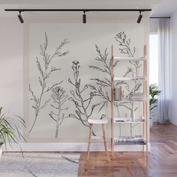 Minimalist Grass 2 Wall Mural Gallery Image 1