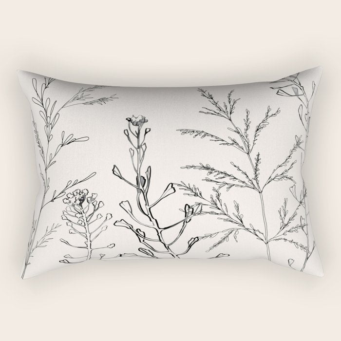Minimalist Grass 2 Rectangular Pillow Gallery Image 2