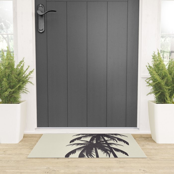 Palm Trees No 2 Welcome Mat Gallery Image 3