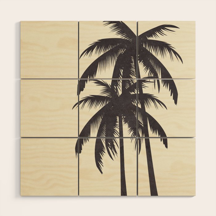 Palm Trees No 2 Wood Wall Art Gallery Image 1