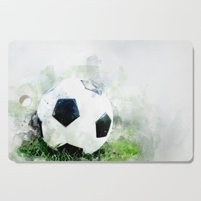 Watercolor soccer ball Cutting Board Gallery Image 1