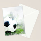 Watercolor soccer ball Stationery Card Gallery Image 2